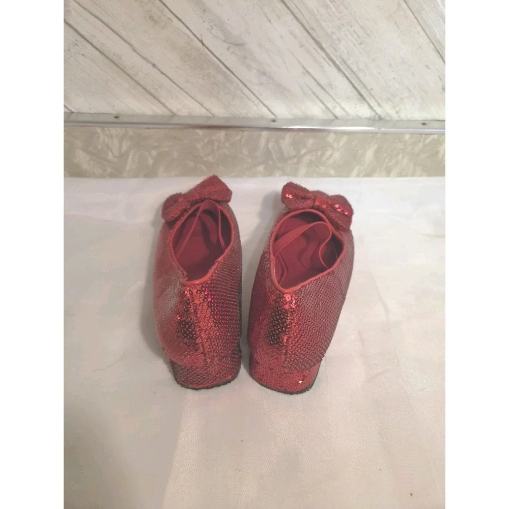 The Wizard Of Oz Size 2 Girls Ruby Red Dorothy Slippers Halloween Costume Judy